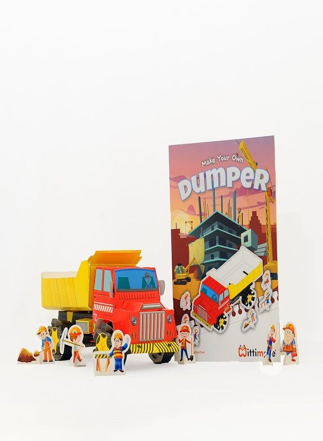 Mittimate Dumper Model Construction Book for Kids Age 8 to 12 Year Old I Make Your Own 3D Paper Model I Fun & DIY Craft Book for Children - Image 1